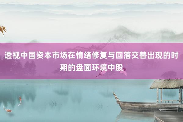 透视中国资本市场在情绪修复与回落交替出现的时期的盘面环境中股
